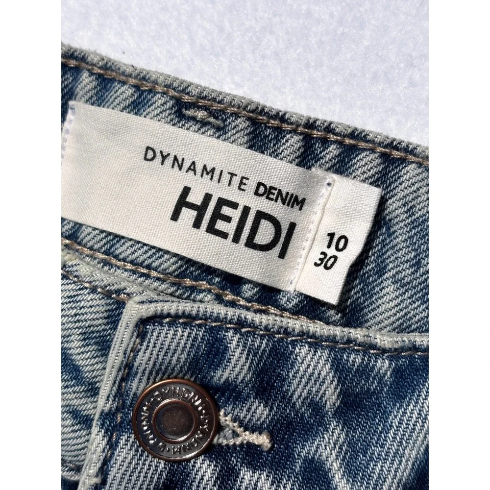 Dynamite Denim Heidi High Rise Wide Leg Jeans Silverthorne Blue Size 10 30R NWT